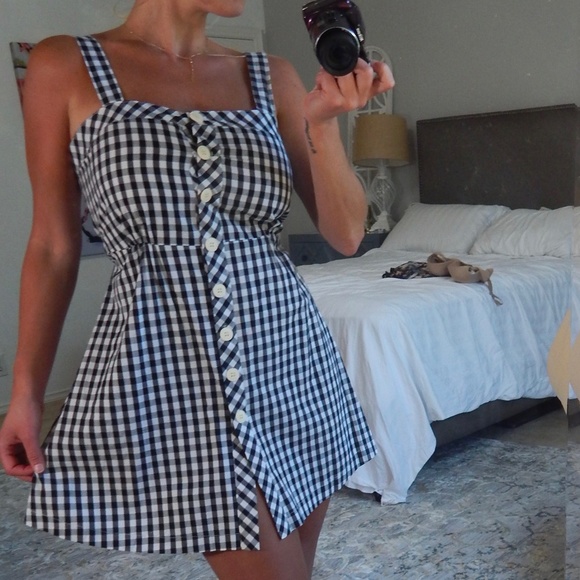Gingham (checkered) Sun Dress NWOT - Picture 3 of 7